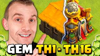 Clash of Clans  Gemming Grand Warden to MAX Gameplay [upl. by Letta]