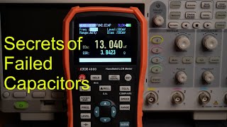 Detecting Failed Capacitors The Secrets Capacitance ESR Phase Angle Dissipation Factor [upl. by Cullan707]