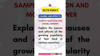 IELTS Essay Writing Task 2  Cause and Effect Essay  ieltswriting ieltsessay essaywriting ielts [upl. by Suter]