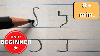 🔴 Hebrew Alphabet  Writing The Letters Handwriting and Print  NO AUDIO [upl. by Quinlan]