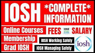 IOSH Courses  IOSH Working Safely  IOSH Managing Safely  GradIOSH Membership  IOSH Membership [upl. by Demah768]