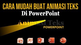 Membuat Animasi Teks Cantik Keren di PowerPoint [upl. by Cherie]