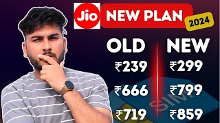 New Jio Richarge Plan 2024  Jio Increased Rates for All Plans  Breaking News [upl. by Nathalia]