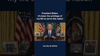 President Biden Its been the privilege of my life to serve this nation [upl. by Niatirb]