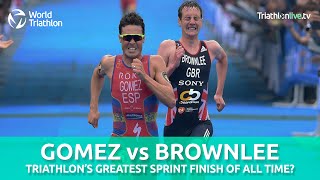 Gomez V Brownlee  An all time great sprint finish [upl. by Ynnub]