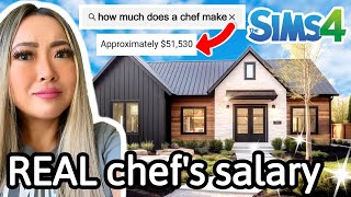 building a house for every career using REAL LIFE salaries in Sims 4 Career build series ep 1 [upl. by Notrom]