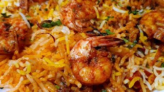 Prawns Biryani Recipe l Jhinga Biryani Restaurant Style [upl. by Hedva]