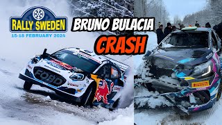 Shakedown WRC Rally Sweden 2024 ✓ Bruno Bulacia OUT [upl. by Yelsna]