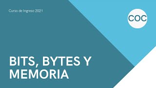 Bits direccionamiento de memoria y bus de datos [upl. by Madson]