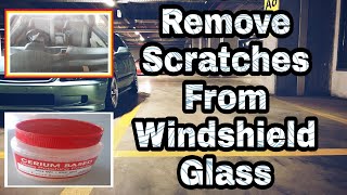 How to Remove Scratches from windshields Using Cerium Oxide  scratch kaise nikale [upl. by Elam]