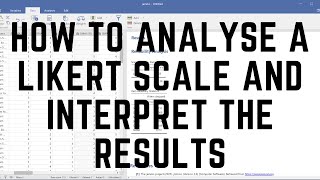 How to analyse Likert scale and interpret the results on Jamovi [upl. by Eadwine181]