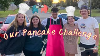 Our Pancake Art Challenge Attempt and Vlog [upl. by Lewse]