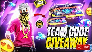 Free Fire LIVE Diamonds Giveaway  Teamcode Giveaway freefirelive [upl. by Rafa946]