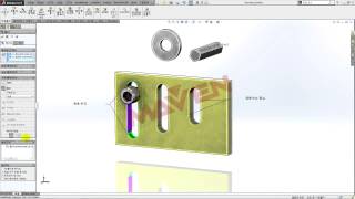 메이븐 SOLIDWORKS Slot Mate홈메이트 [upl. by Nibbor]