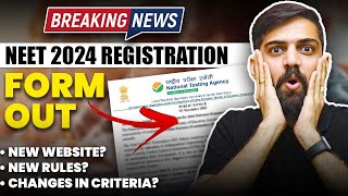 NTA NEET 2024 Latest News  NEET 2024 Registration Form Out  New Website For Registration NEET 2024 [upl. by Stahl468]