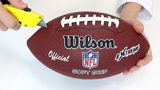 Qué Hay Dentro de un Balón de Fútbol Americano de la NFL [upl. by Halullat]