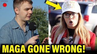 I BROKE This Trump Supporter’s BRAIN with SIMPLE QUESTION [upl. by Enaud299]