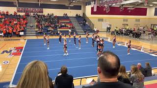 Buffalo Grove Coed Cheer  Belvidere North 2021 [upl. by Ulund]