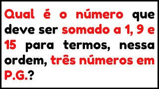 📚 PROGRESSÃO GEOMÉTRICA  RACIOCÍNIO LÓGICO  MATEMÁTICA [upl. by Coppola]