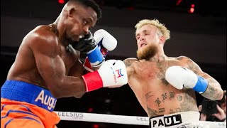 Jake Paul vs Andre August Full fight KNOCKOUT [upl. by Orodisi860]