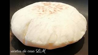 PAN DE PITA EN SARTEN SIN HORNO  PAN ÁRABE RECETA FÁCIL Y ECONÓMICA [upl. by Klemm]