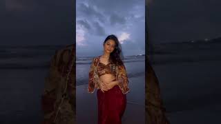 Barefoot in the sand but fashions never far behind🌊 anorafashions fashion indowestern explore [upl. by Lil]