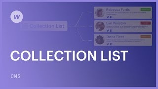 Designing with Collection Lists  Webflow CMS tutorial [upl. by Othelia]