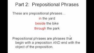 Prepositional Phrases [upl. by Franzoni]