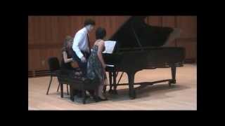 Poulenc Sonata 4 Hands Curtis summerfest 2013 [upl. by Vyner]