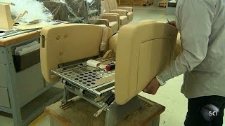 First Class Airline Seat  How Its Made [upl. by Akirdnuhs]