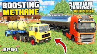 BOOSTING METHANE BEFORE THE END  Survival Challenge Multiplayer  FS22  Episode 54 [upl. by Llemar370]