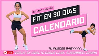 CALENDARIO MENSUAL EN DIRECTO  RETO ABS  Cuerpo playa con Fitness by Vivi [upl. by Eaver]