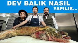 YAYIN BALIĞI NASIL TEMİZLENİR  HOW TO CLEAN GİANT CATFİSH BALIK TEMİZLEME BALIK PİŞİRME [upl. by Nossaj]