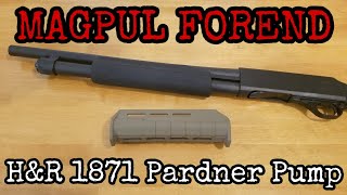 Install Magpul forend on HampR 1871 Pardner Pump [upl. by Hulbard]