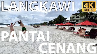 🇲🇾 Langkawi Cenang Beach Walking Tour 4K 60fps [upl. by Sikorski]