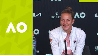 Karolina Pliskova quotI was just not able to play wellquot press conference 3R  Australian Open 2021 [upl. by Funch368]