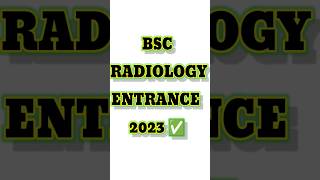 bsc radiology entrance exam 2023 bscradiology entrence radiology radiologyentrence radiography [upl. by Donohue]