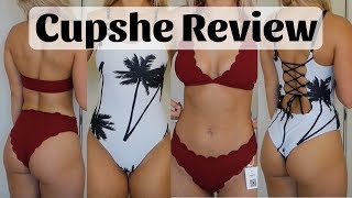 Cupshe Swimwear Tryon Haul amp Review [upl. by Sandstrom]