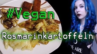 Rosmarinkartoffeln mit Kohlrabi amp Sojaschnitzel VEGAN Rezept [upl. by Aikim]