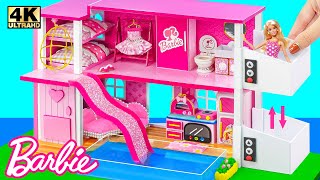 Build AMAZING Pink Barbie Dream House with Water Slide Elevator use Cardboard  DIY Miniature House [upl. by Daron]