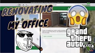 RENOVATING MY OFFICE  GTA V Online [upl. by Tiebold]