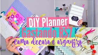 COMO FAZER PLANNER USANDO UM CADERNO  COMO DECORO  Paula Souza [upl. by Musihc]