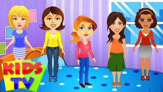 Five Strict Moms  Five little mommies  Nursery Rhyme  Nursery Songs kids tv  preschool rhymes [upl. by Skardol]