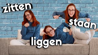 Learn ALL DIFFERENT WAYS to use the verbs ZITTEN STAAN amp LIGGEN NT2  A2B1 [upl. by Arramahs852]