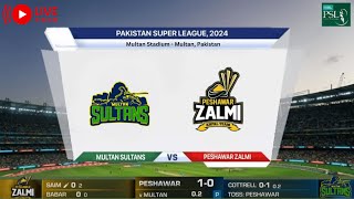 PSL LIVE Multan Sultans v Peshawar Zalmi Headtohead  PSL Live On Saydigital Gamers [upl. by Atikin]