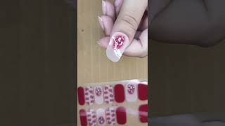 Sticker nails trendingshorts nailart diy [upl. by Kcyrred]