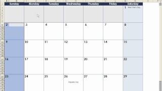 How to make a calendar in Excel [upl. by Nugesulo]