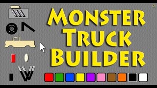 Vids4kidstv  Monster Truck Builder For Kids [upl. by Enasus584]