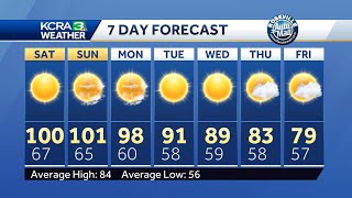 Northern California forecast The triple digit heat continues [upl. by Olivette]