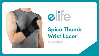 How To Wear elife® Spica Thumb Wrist Lacer [upl. by Stagg]